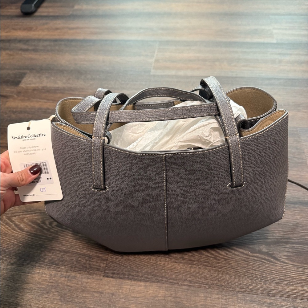 Polene Sophisticated Gray Tote Bag - Picture 2 of 5
